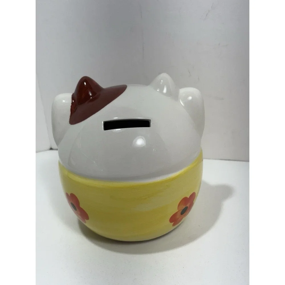Lucky Cat Fat Kitty Coin Bank 6